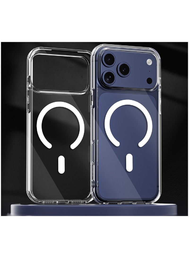 MOBM For Apple iPhone 17 Pro Protection – MagSafe Clear Case - Clear & Privacy Screen Protector - Aluminum & Glass Camera Lens Protector - Image 2